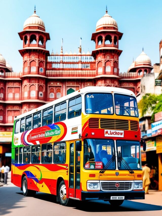 double dekar bus view of lucknow nawab